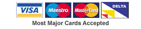 most major credit cards accepted